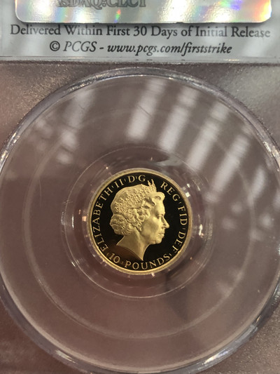 【随心拍&GetCoin】现代金银币拍卖第二十五期 2011年英国不列颠女神10镑金币PCGSPF70DC FR首发