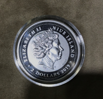 【随心拍&GetCoin】现代金银币拍卖第二十五期 纽埃2019年美丽动物系列孔雀1盎司精制纪念彩银币