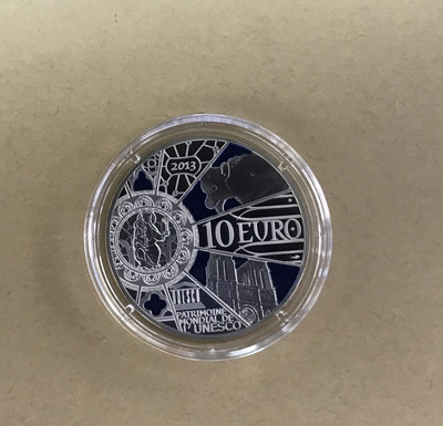 【随心拍&GetCoin】现代金银币拍卖第二十五期 法国2013年巴黎圣母院850周年通透彩色精制银币
