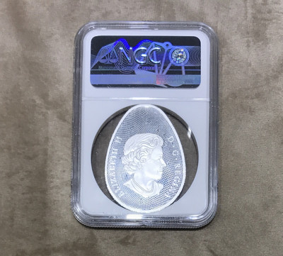 【随心拍&GetCoin】现代金银币拍卖第二十五期 加拿大2019年恐龙蛋系列孵化的鸭嘴龙夜光银币NGC70