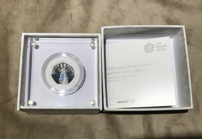 【随心拍&GetCoin】现代金银币拍卖第二十五期 英国2019年彼得兔系列彼得兔六边形彩色精制银币