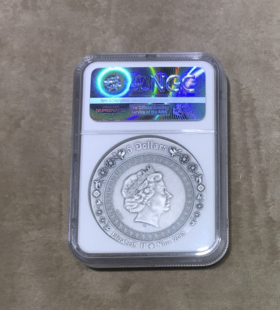 【随心拍&GetCoin】现代金银币拍卖第二十五期 纽埃2019年胜利女神系列2高浮雕2盎司镀金纪念银币NGC70