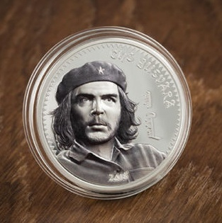 【币观天下】第七十五期拍卖 【蒙古】革命领袖切格瓦拉高浮雕银币【1oz】