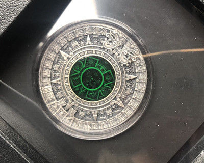【随心拍&GetCoin】现代金银币拍卖第二十五期 【纽埃】2019年阿兹特克历法【2oz】