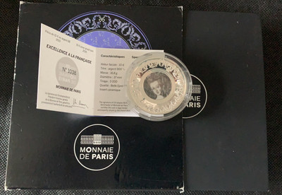 【随心拍&GetCoin】现代金银币拍卖第二十五期 法国2015年法兰西瑰宝第二枚-塞夫尔陶瓷精制纪念银币