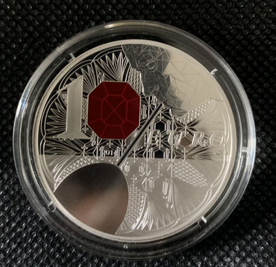 【随心拍&GetCoin】现代金银币拍卖第二十五期 法国2014年法兰西魁宝系列第一枚——巴卡拉水晶银币 获奖币