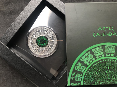 【随心拍&GetCoin】现代金银币拍卖第二十五期 【纽埃】2019年阿兹特克历法【2oz】