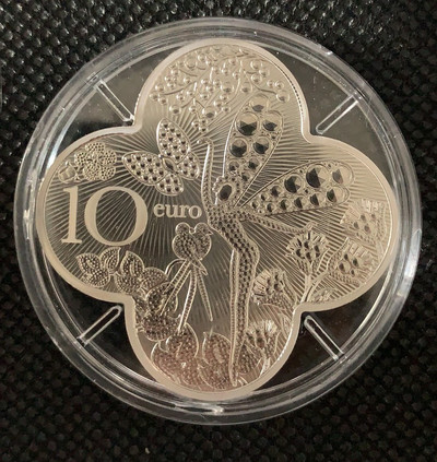 【随心拍&GetCoin】现代金银币拍卖第二十五期 法国2016年法兰西魁宝第三枚——梵克雅宝110周年十字花形精制银币