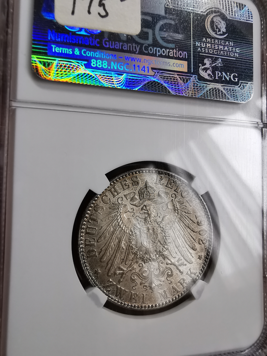 凡希社世界钱币微拍第九十三期 荐！1902E萨克森纪念2马克NGC-MS65