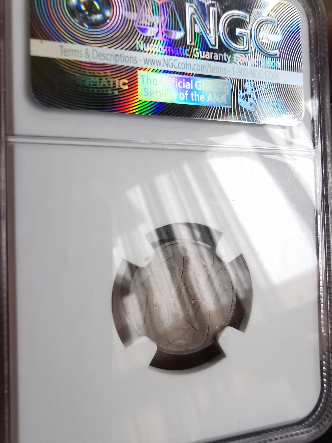 凡希社世界钱币微拍第九十三期 德国艾森伯格小鸟HELLER铜NGC-MS63