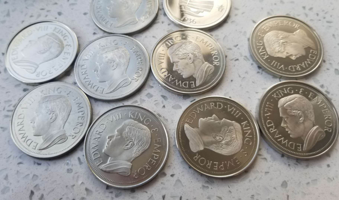 【币观天下】第七十五期拍卖 【英国】1936年爱德华八世珍稀克朗币一组10枚【铜镍币】