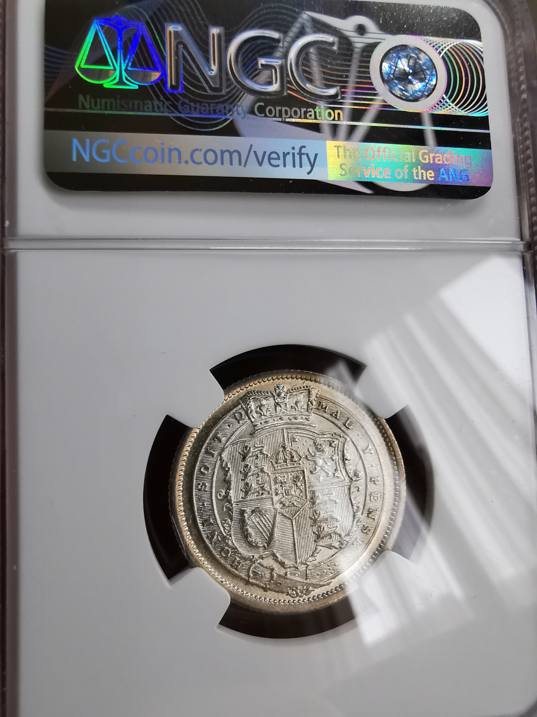 凡希社世界钱币微拍第九十三期 1817乔三牛头先令NGC-MS63