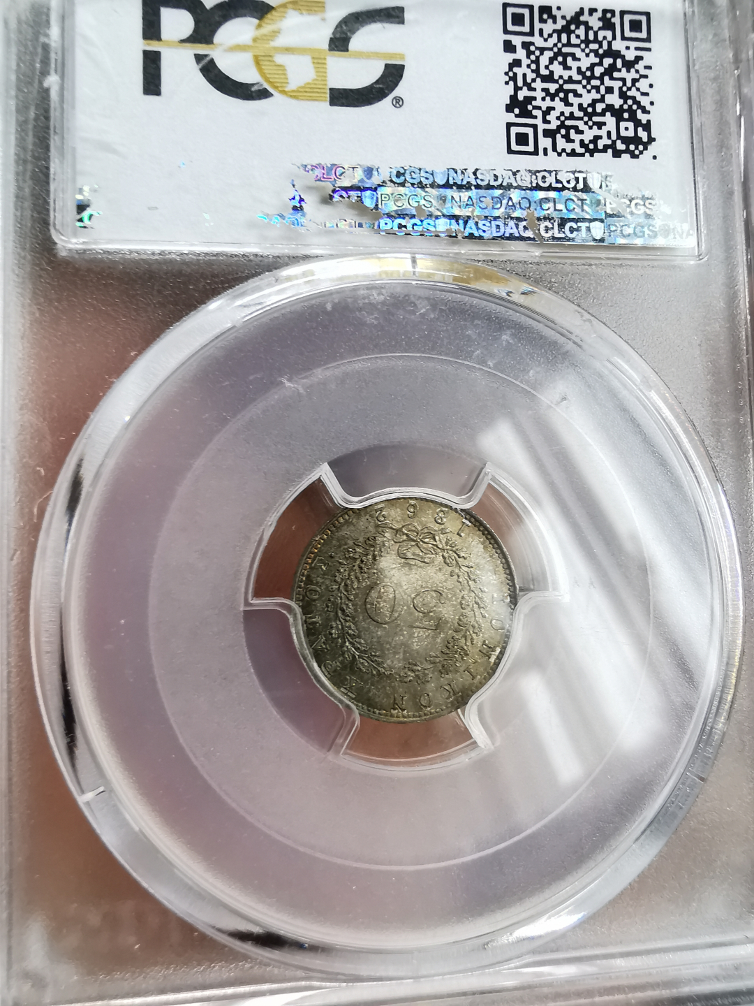 凡希社世界钱币微拍第九十三期 1862爱奥尼安30L银PCGS-MS64