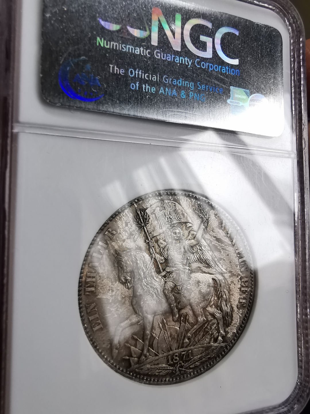 凡希社世界钱币微拍第九十三期 稀！1871B巴伐利亚胜利泰勒NGC-MS66收藏级！