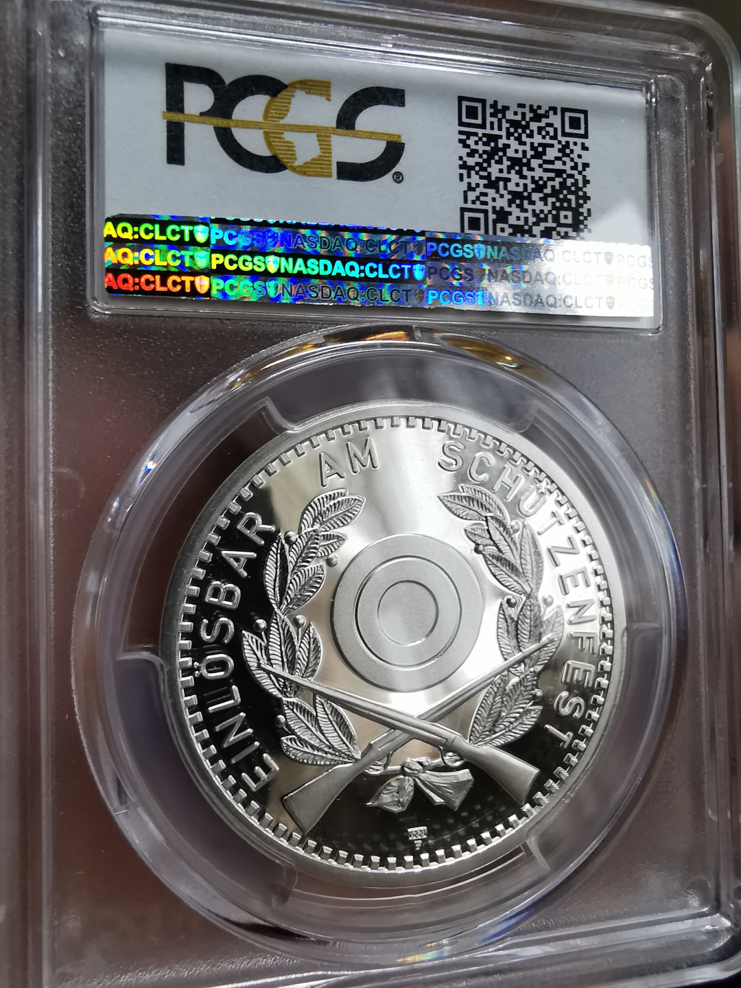 凡希社世界钱币微拍第九十三期 1990瑞士射击节50法郎大银PCGS-PF69DCAM