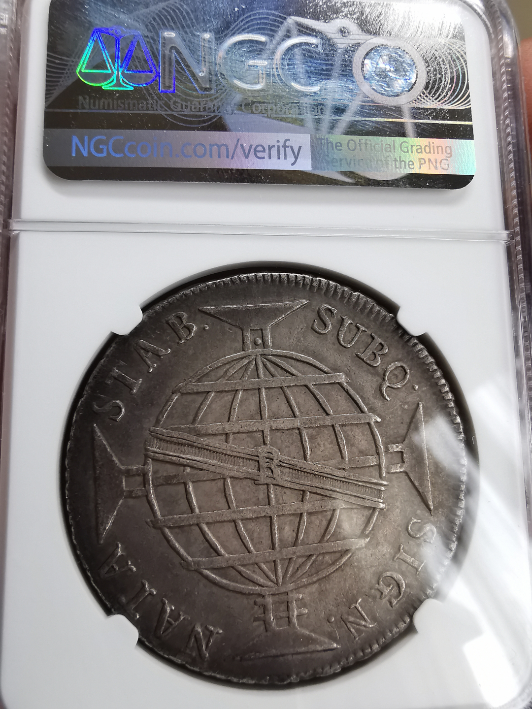 凡希社世界钱币微拍第九十三期 1810R葡属巴西960R大银NGC-XF45
