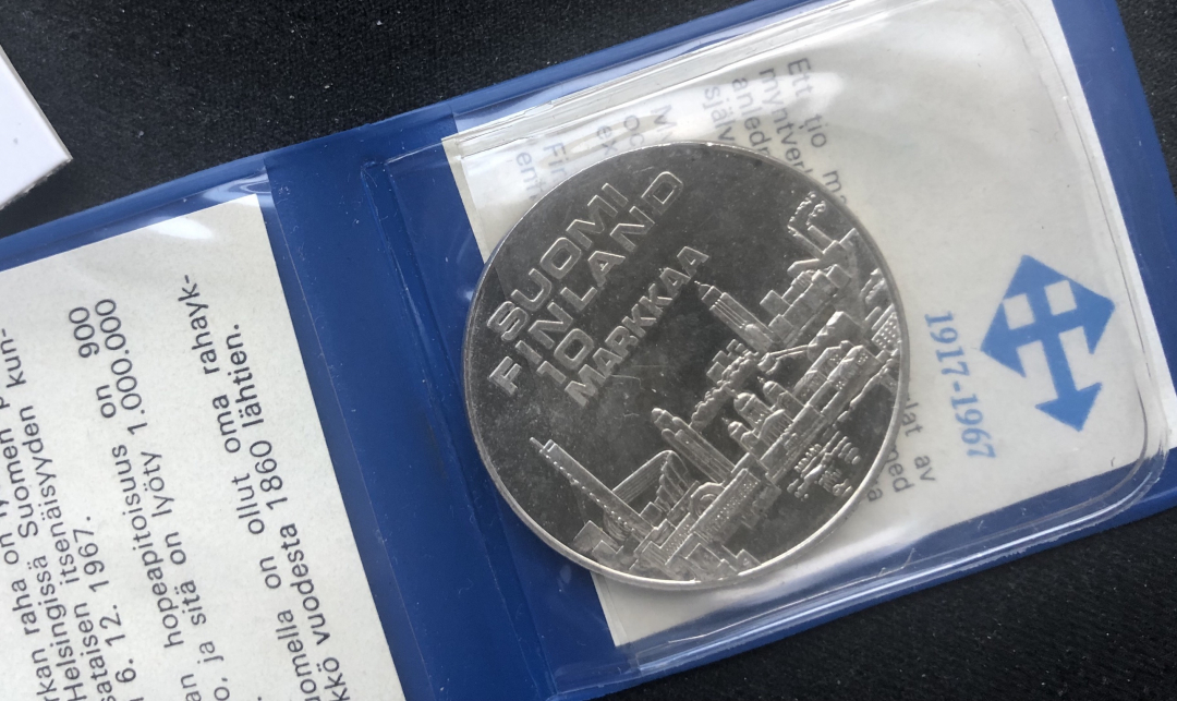 【币观天下】第七十五期拍卖 【芬兰】芬兰10马克银币 第十届欧洲田径冠军赛纪念银币