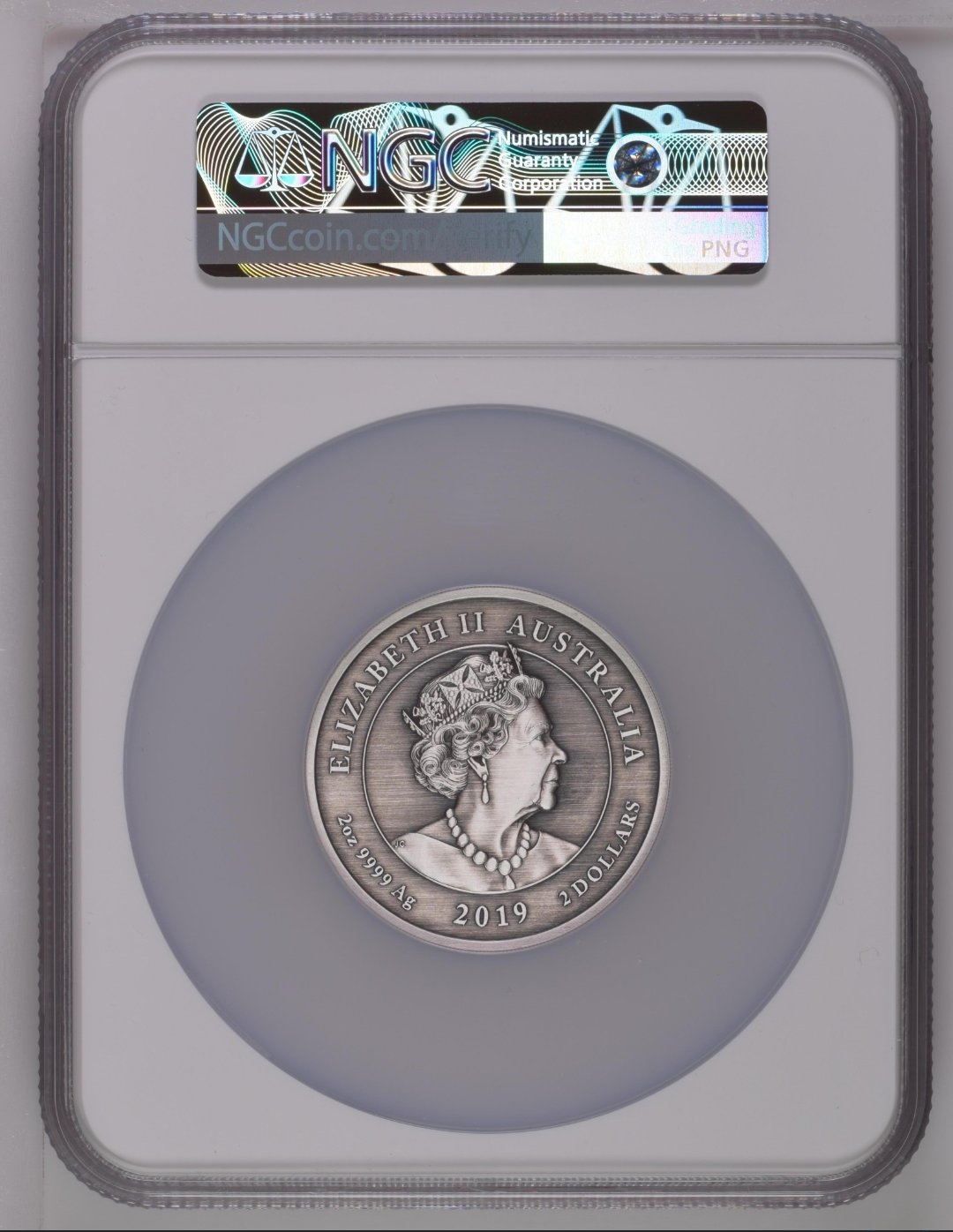 【币观天下】第七十五期拍卖 【一口价】【澳大利亚】维多利亚女王200周年纪念2oz【ngc70】