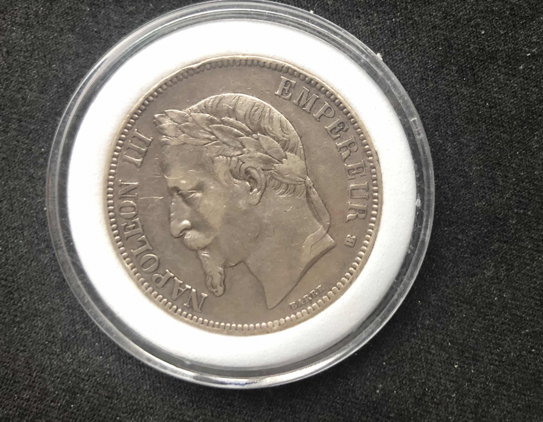 【币观天下】第七十六期拍卖 【法国】1868年拿破仑三世5法郎大银币