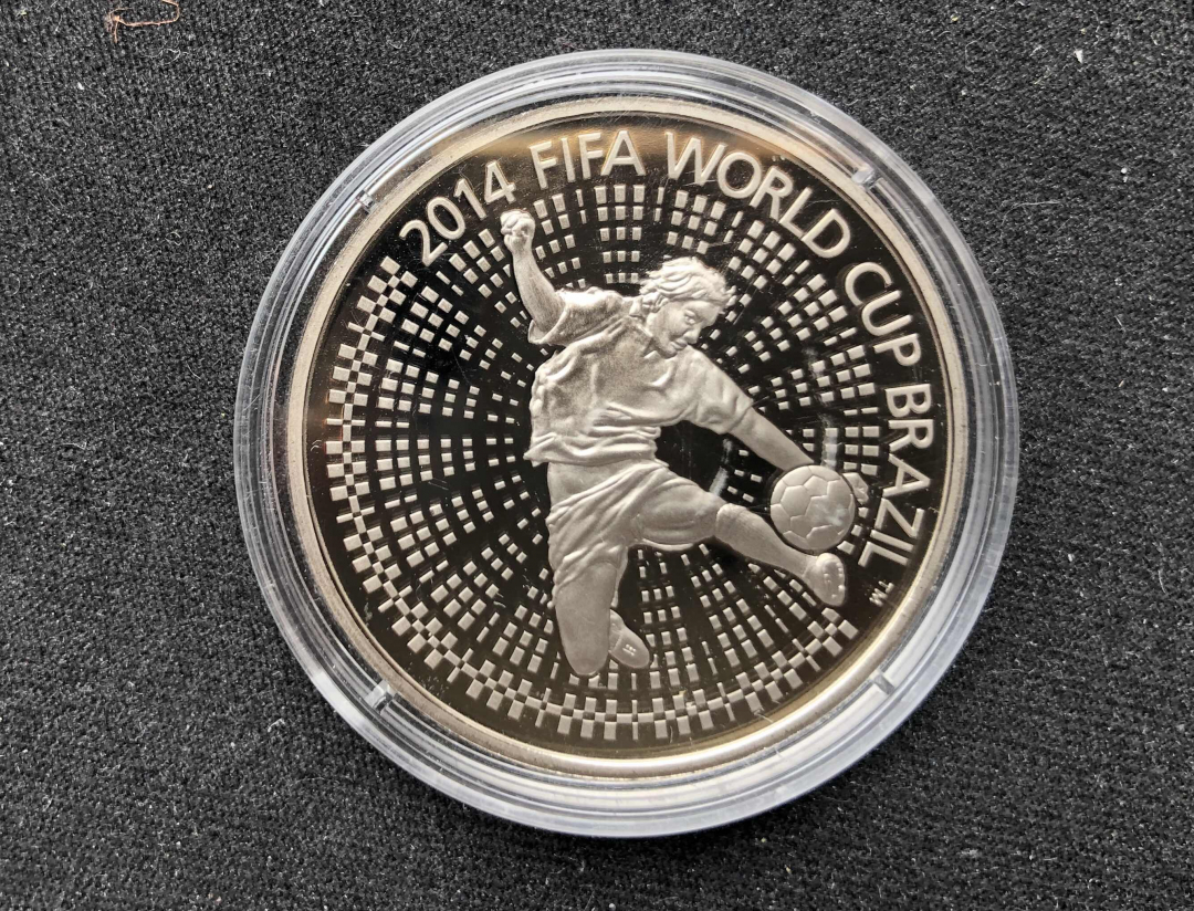 【币观天下】第七十六期拍卖 白俄罗斯2013年发行巴西世界杯纪念镍币