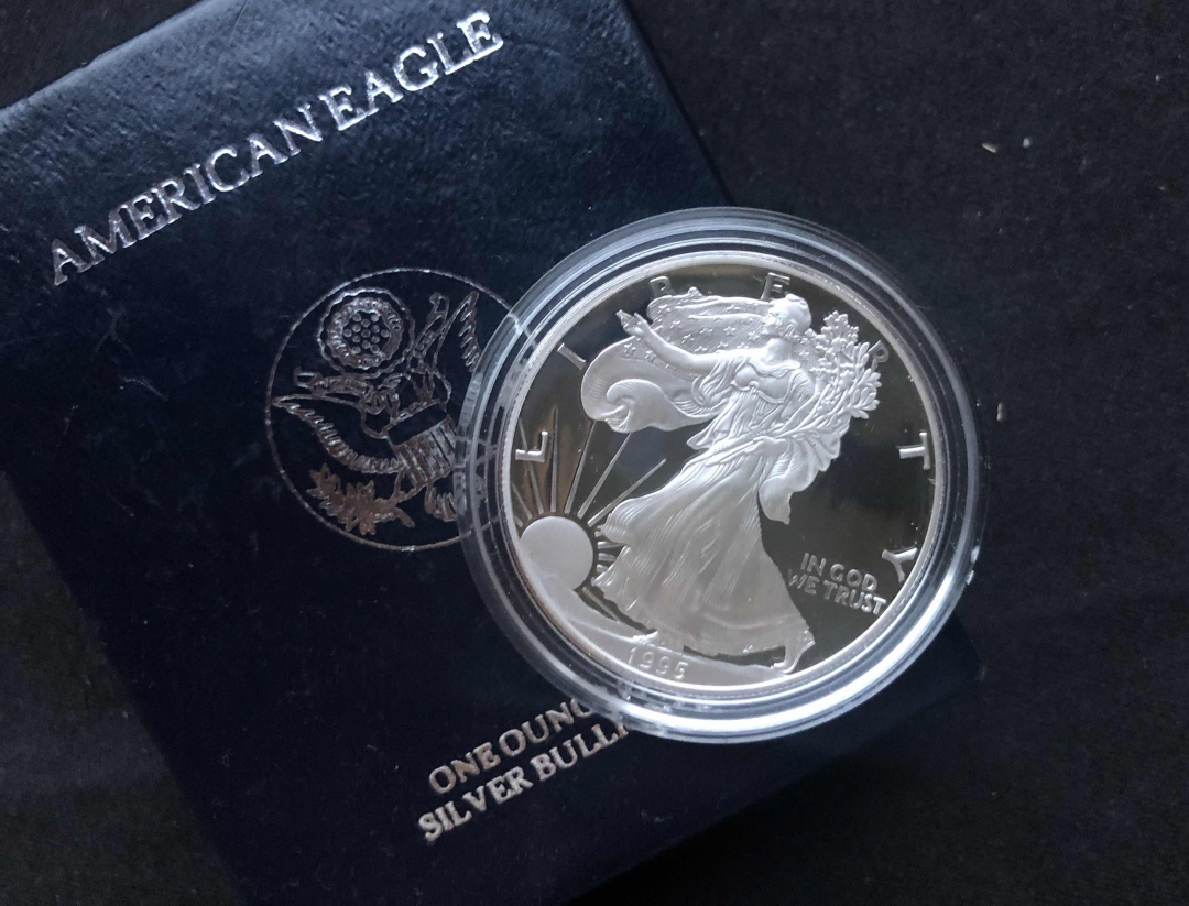 【币观天下】第七十六期拍卖 【美国】1995年行走女神银币【盒证齐全】精制