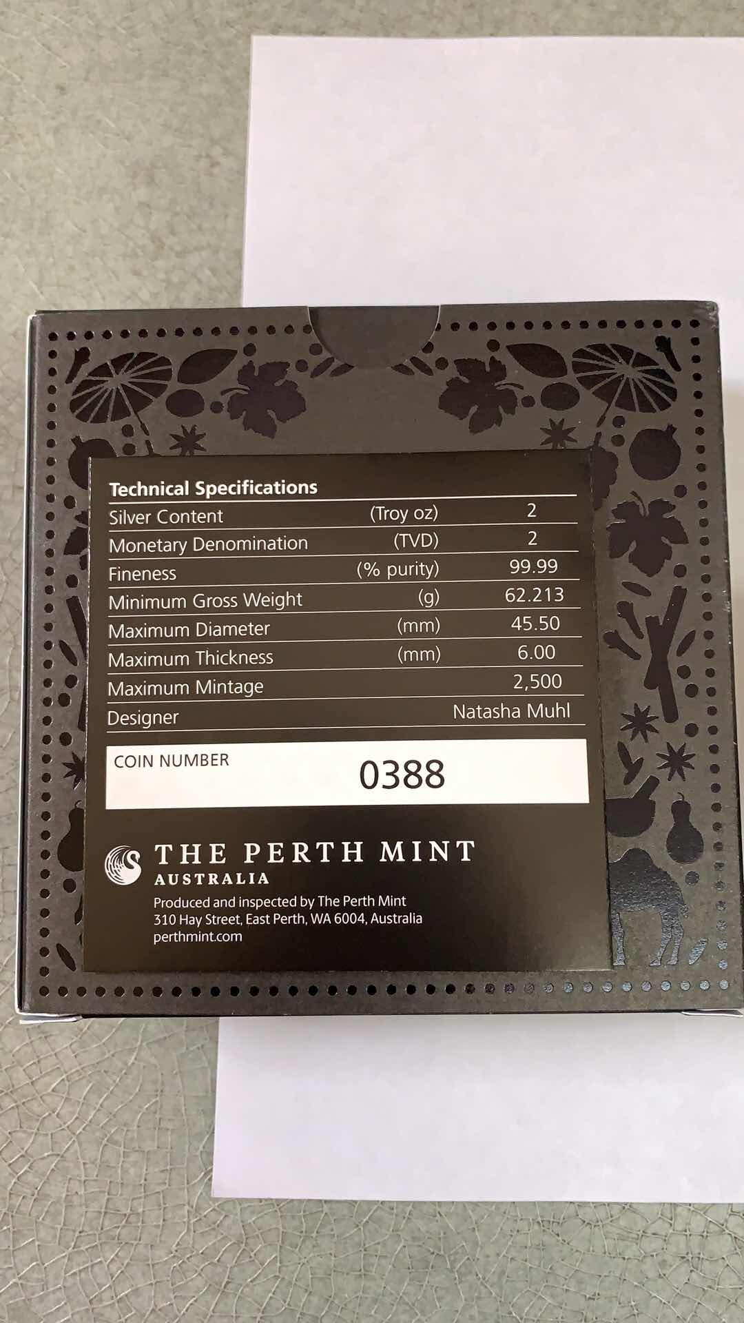 收藏联盟澳洲珀斯造币厂新币预定 珀斯造币厂生产2盎司算盘精制银币