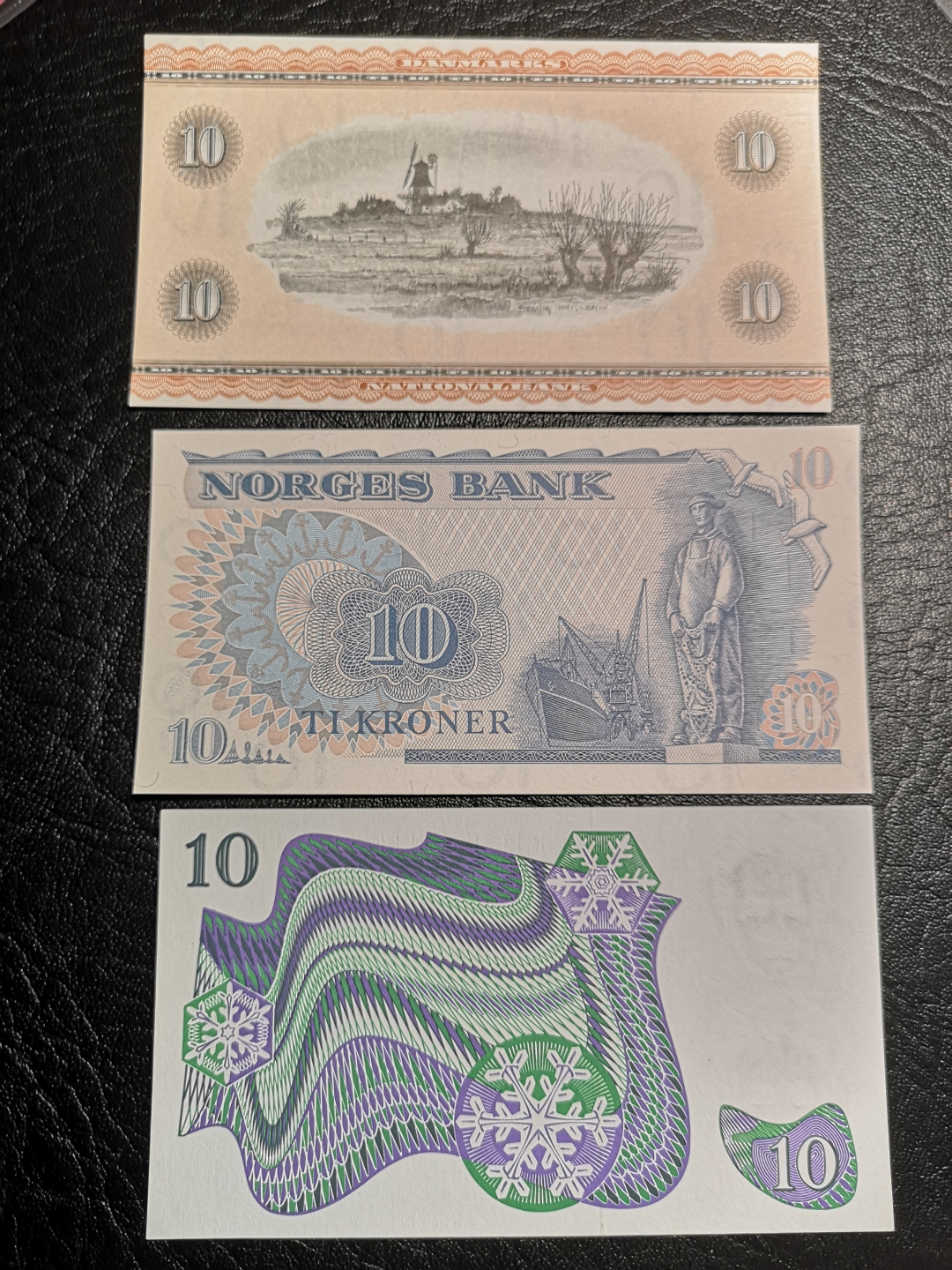 《外钞收藏家》第七十一期拍卖 挪威、瑞典两国三张 精美小面额 全新品相