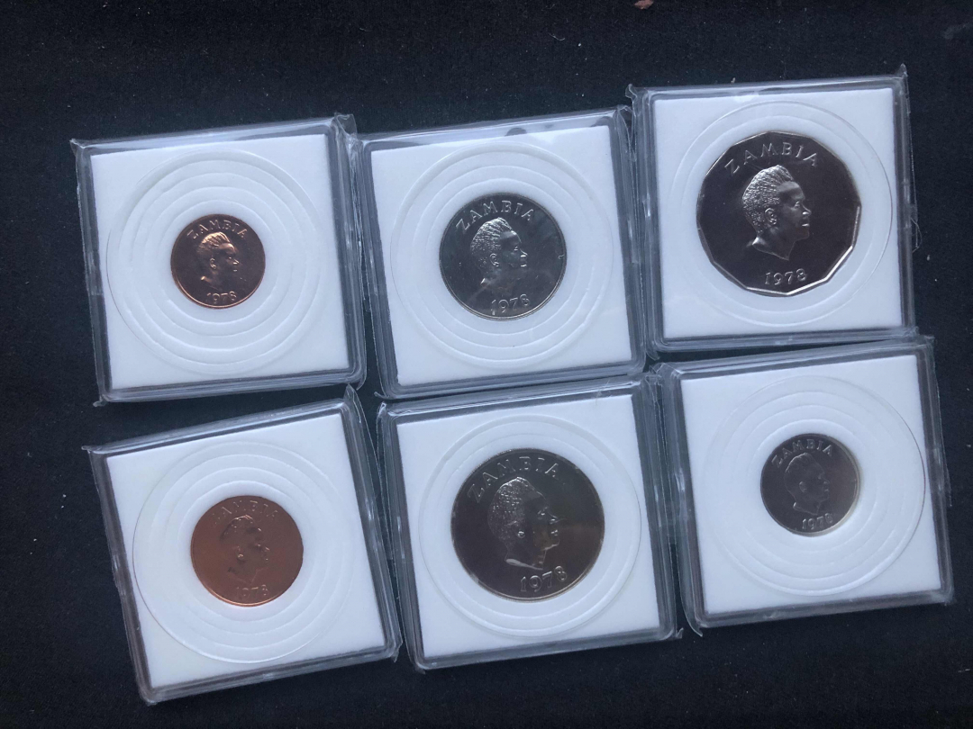 【币观天下】第七十六期拍卖 【赞比亚】1978年精致币6枚