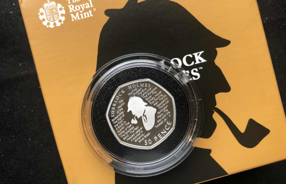 【币观天下】第七十六期拍卖 【英国】2019福尔摩斯银币加厚版