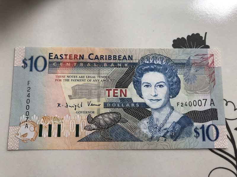 收藏联盟第九十四期拍卖 东加勒比10元 UNC