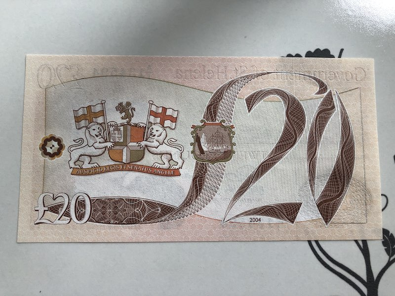 收藏联盟第九十四期拍卖 圣赫勒拿20镑 UNC