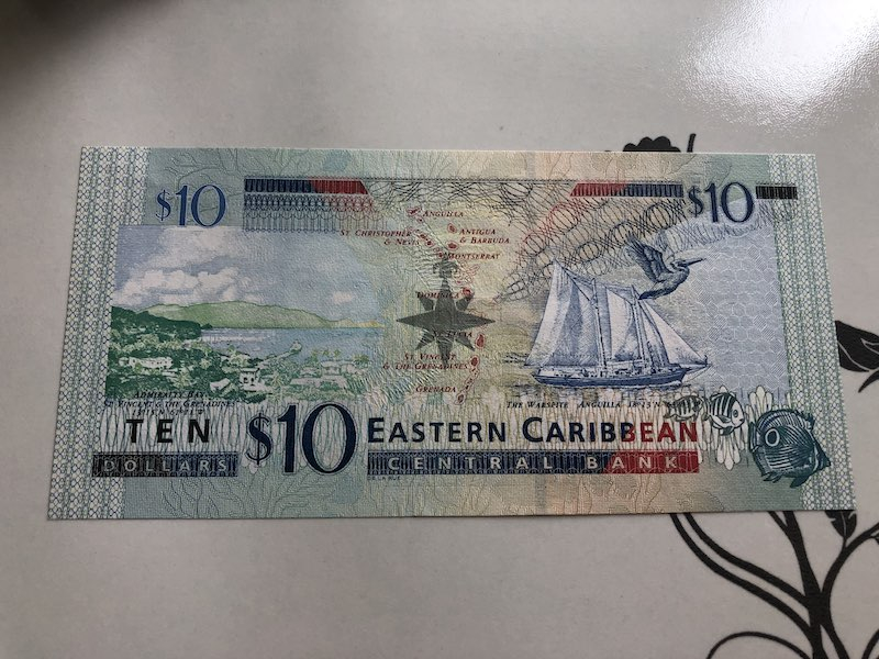 收藏联盟第九十四期拍卖 东加勒比10元 UNC