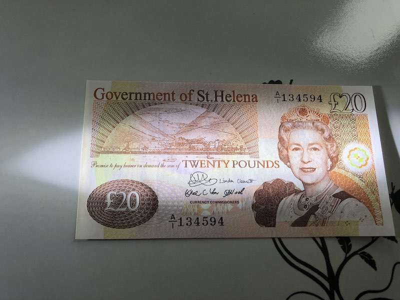 收藏联盟第九十四期拍卖 圣赫勒拿20镑 UNC