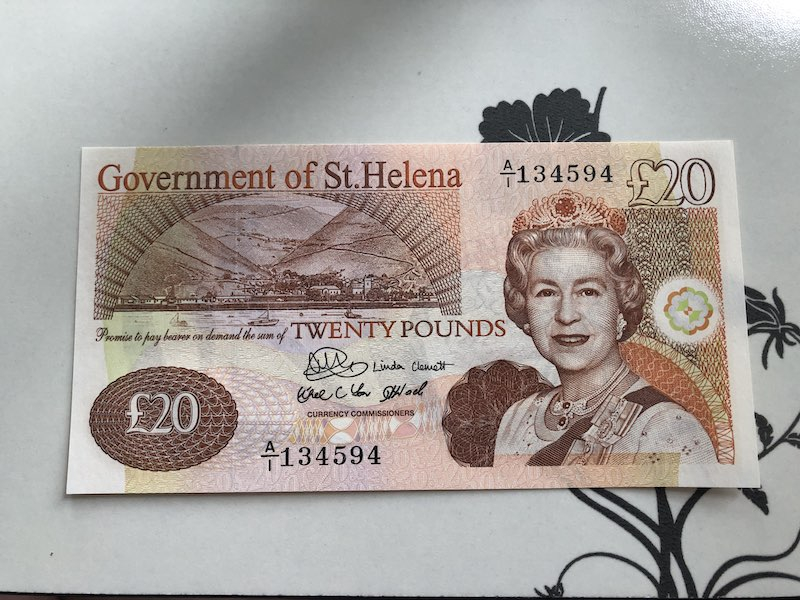 收藏联盟第九十四期拍卖 圣赫勒拿20镑 UNC