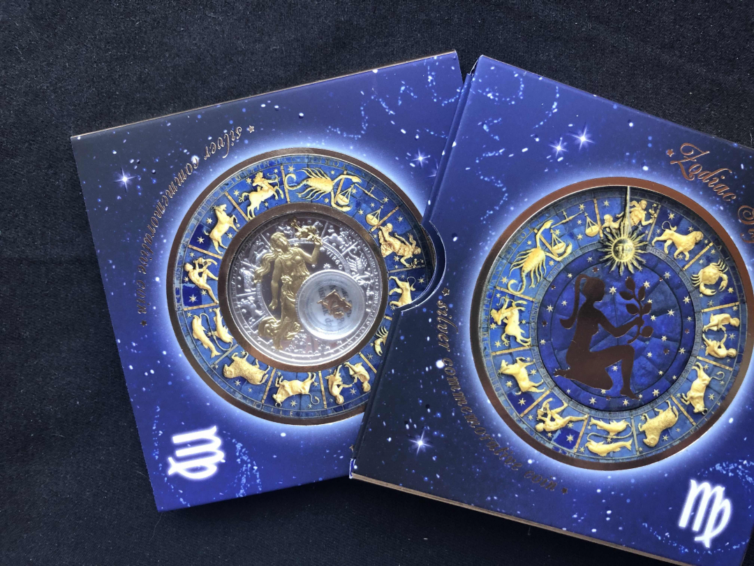 【随心拍&GetCoin】现代金银币拍卖第二十七期 【白俄罗斯】2013年十二星座处女座镶嵌小美女镀金银币