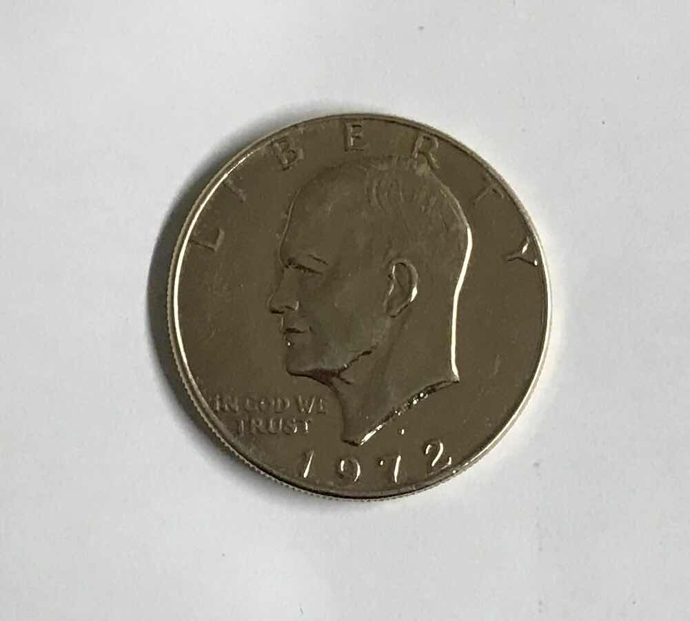 【随心拍&GetCoin】现代金银币拍卖第二十七期 美国1972年艾森豪威尔头像镀金版一美元硬币