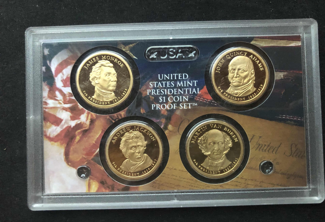 【币观天下】第七十七期拍卖 【美国】2011年总统精制币4枚