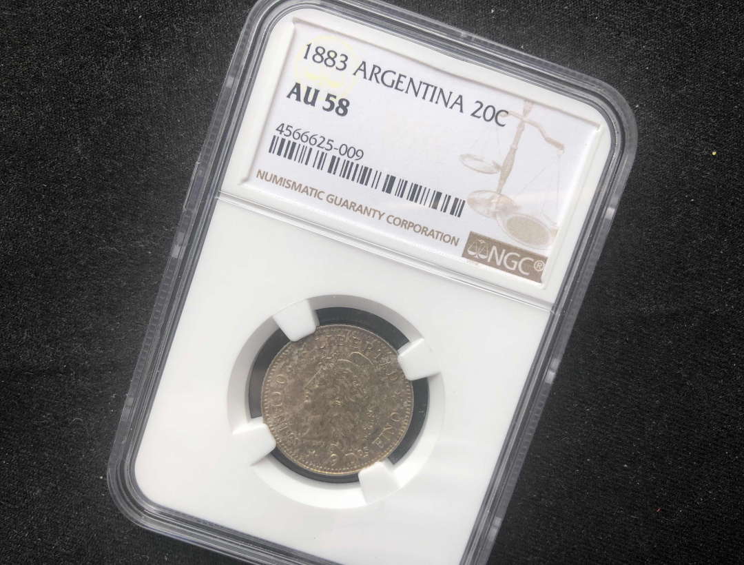 【币观天下】第七十七期拍卖 1883阿根廷20c银币