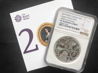 【币观天下】第七十七期拍卖 - 【英国】2019英国200周年诞辰纪念加厚版【ngc70】