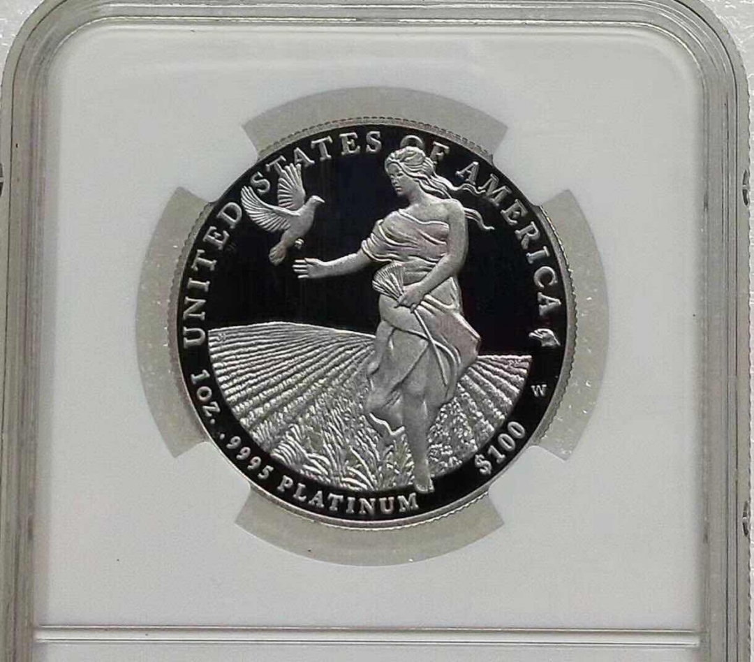 小魏钱币第29期中外金银币专场 NGC-PF70 UC 美国2011年100元自由女神1盎司精制纪念铂金币1盎司9995铂金 少见品种