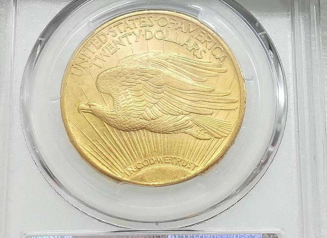 小魏钱币第29期中外金银币专场  PCGS MS63 美国1924年自由女神20元好品相大金币 33.43克 900金 