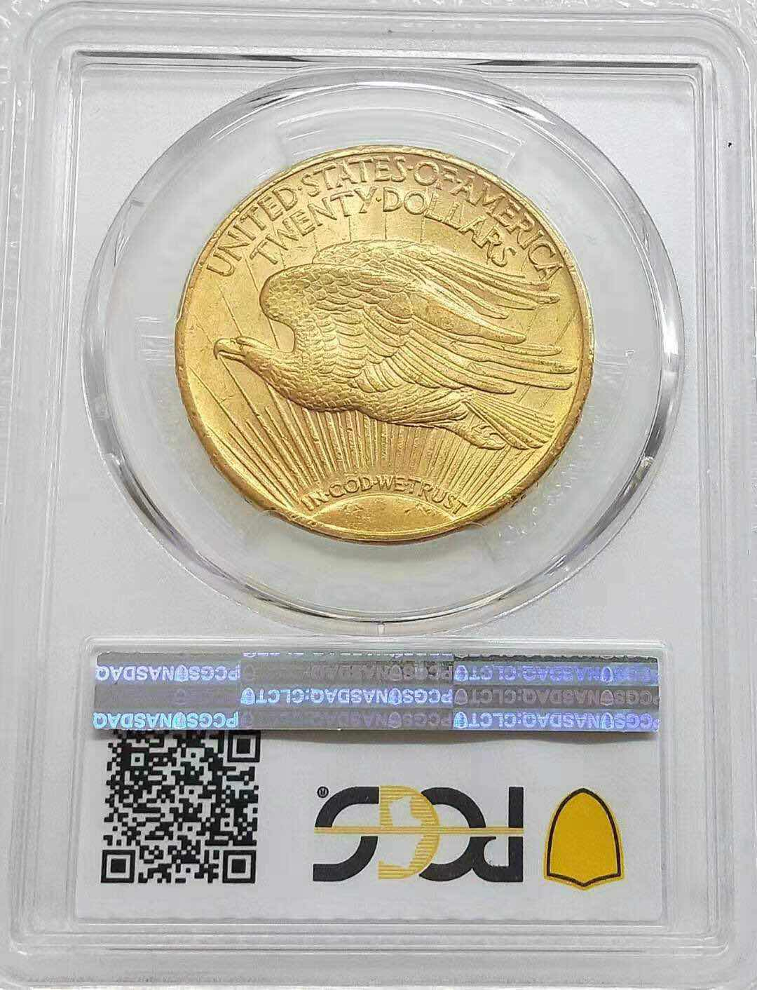 小魏钱币第29期中外金银币专场  PCGS MS63 美国1924年自由女神20元好品相大金币 33.43克 900金 