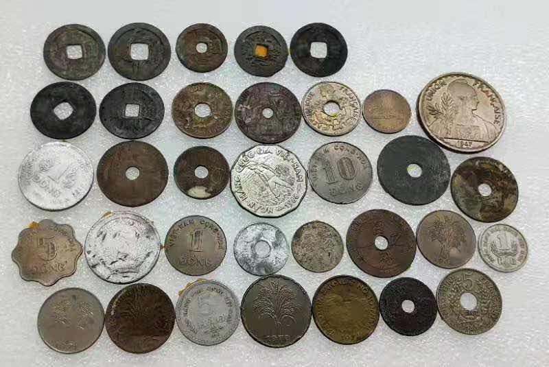 小魏钱币第29期中外金银币专场 越南印支散币34枚