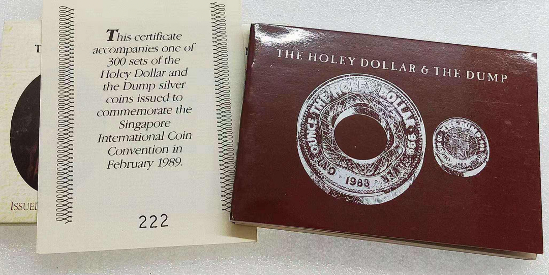 小魏钱币第29期中外金银币专场 澳大利亚1988年子母币大银币原包装