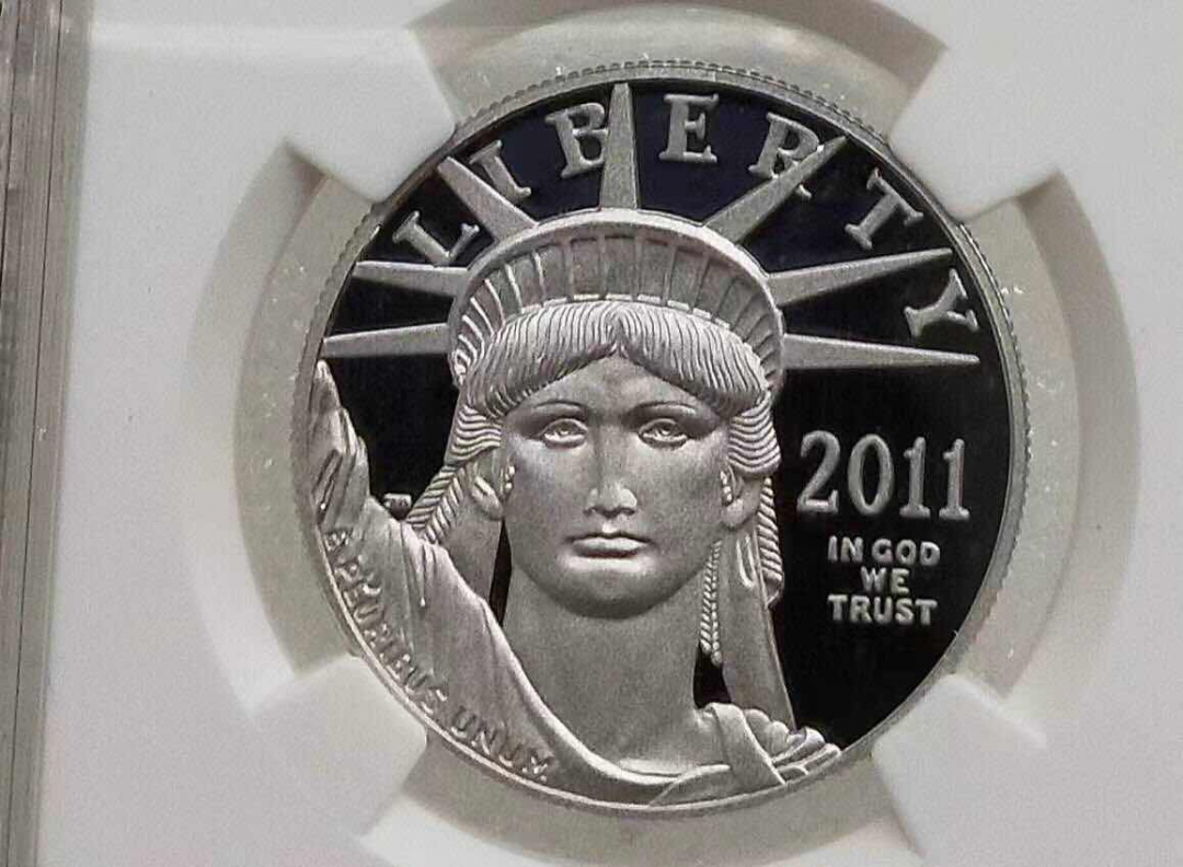 小魏钱币第29期中外金银币专场 NGC-PF70 UC 美国2011年100元自由女神1盎司精制纪念铂金币1盎司9995铂金 少见品种
