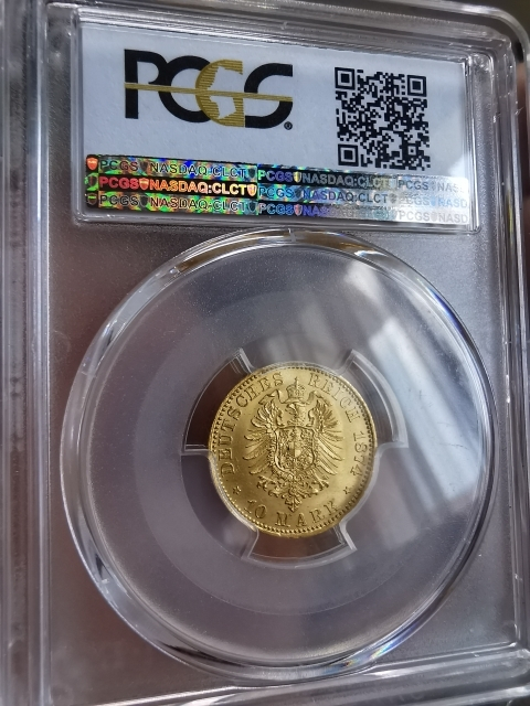 凡希社世界钱币微拍第九十五期 荐！1874普鲁士威廉一世10马克金币PCGS-MS65