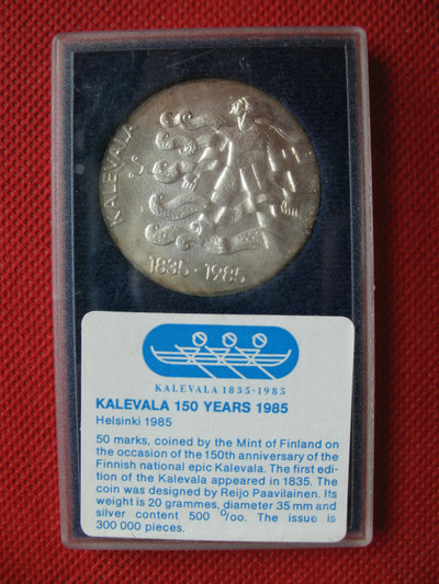 S&S Numismatic世界钱币-拍卖第27期 - 芬兰1985年普制50马克纪念银币 民族史诗卡勒瓦拉 获奖币 最佳艺术币 最佳硬币