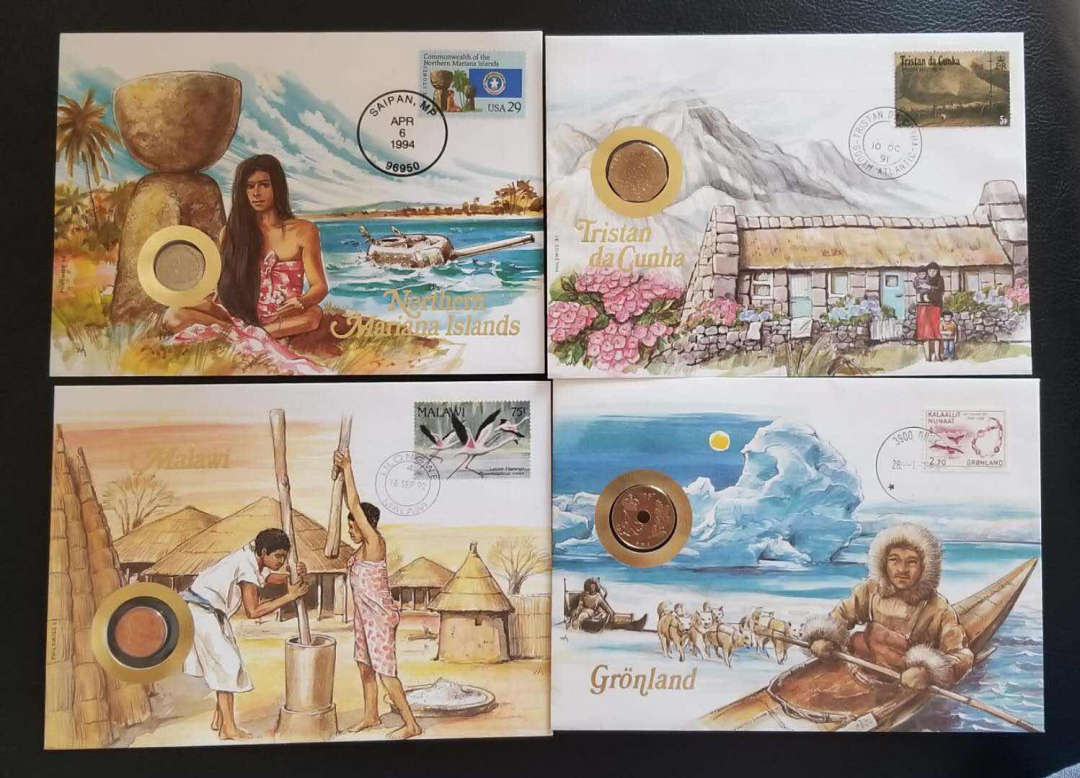 【币观天下】第七十八期拍卖 精彩邮币封四枚(A)