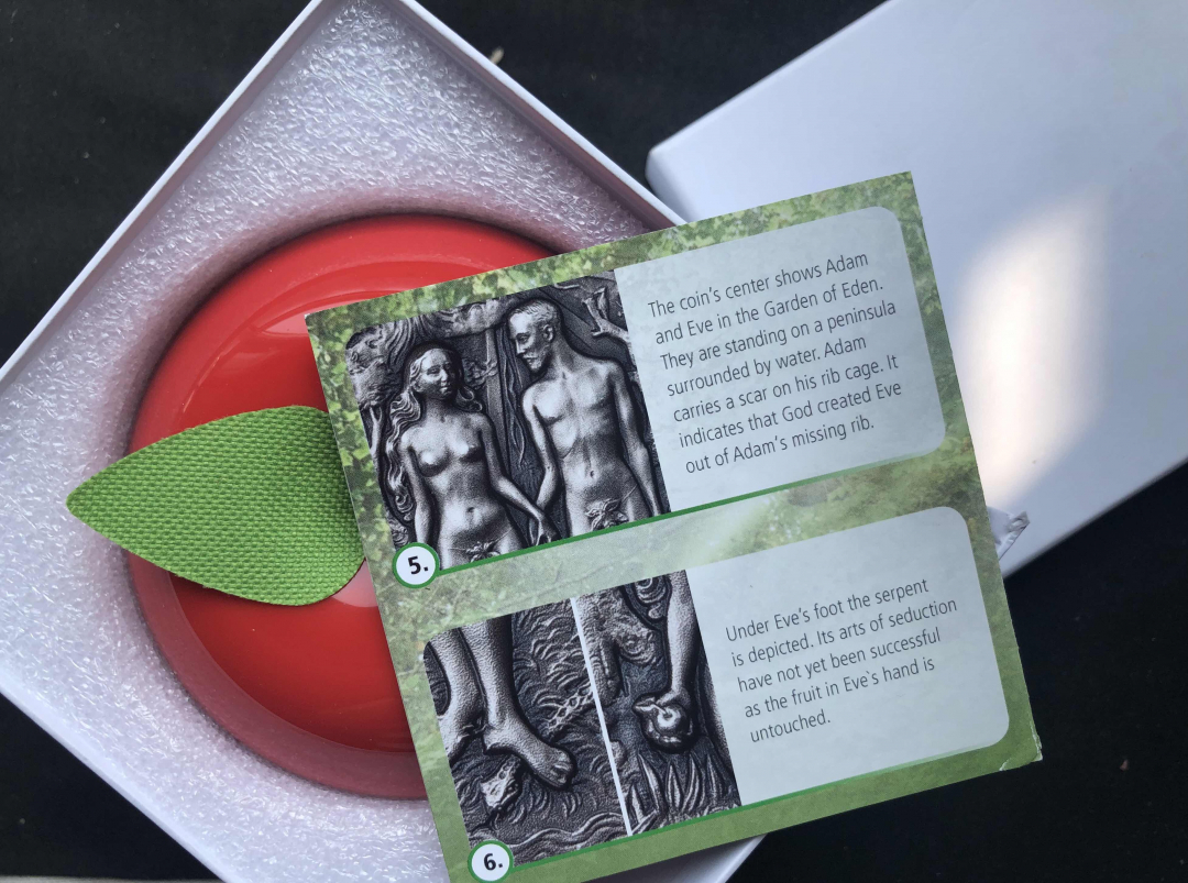 【币观天下】第七十八期拍卖 贝宁2019伊甸园五盎司仿古5000法郎银币【5oz】