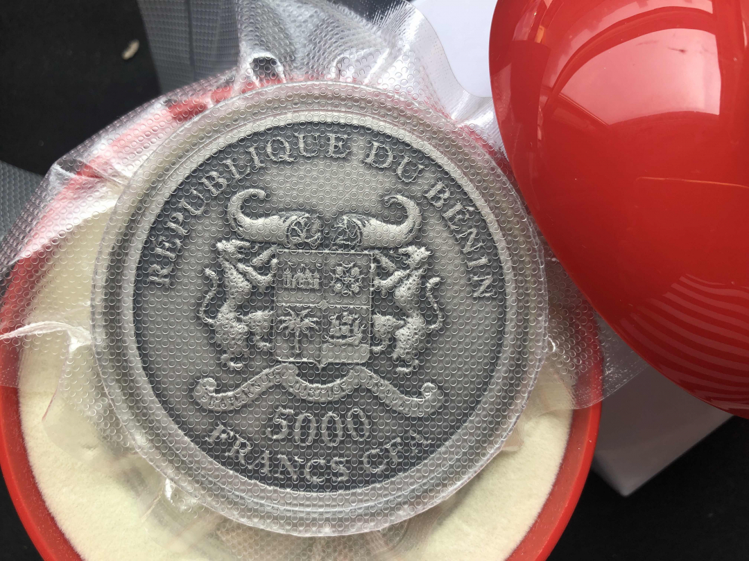 【币观天下】第七十八期拍卖 贝宁2019伊甸园五盎司仿古5000法郎银币【5oz】